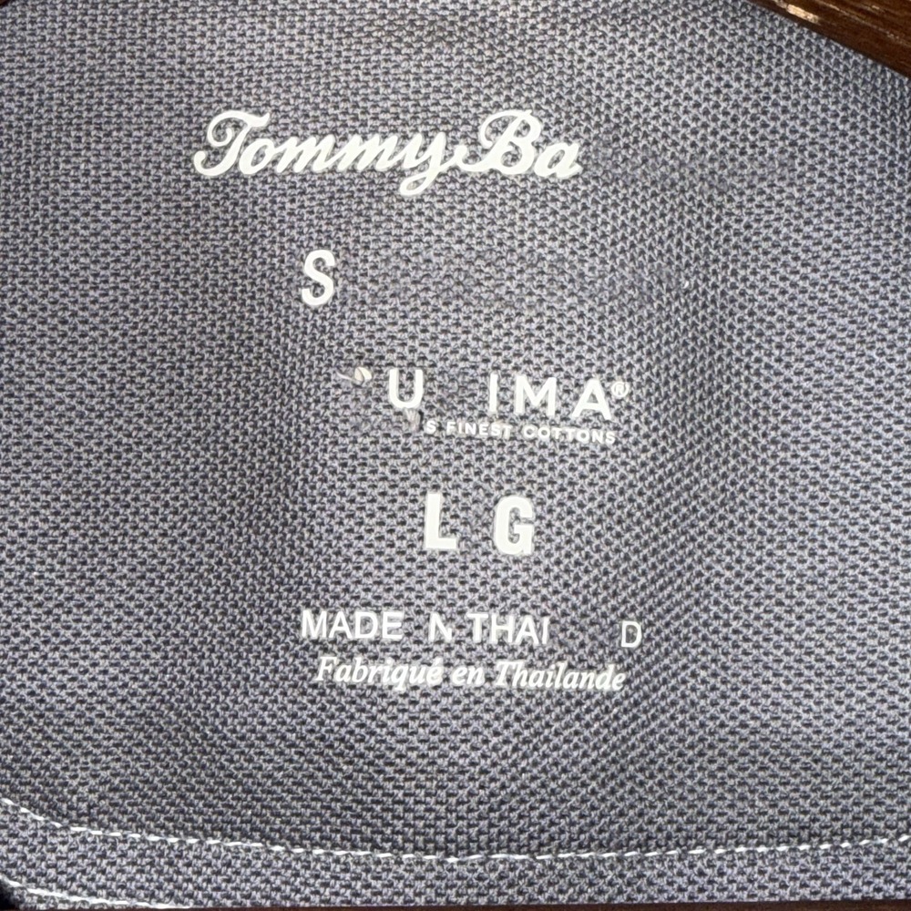 Tommy Bahama Polo Shirt Men's Large Gray Short Sleeve Beach‎ Coast Fishing - Picture 8 of 9